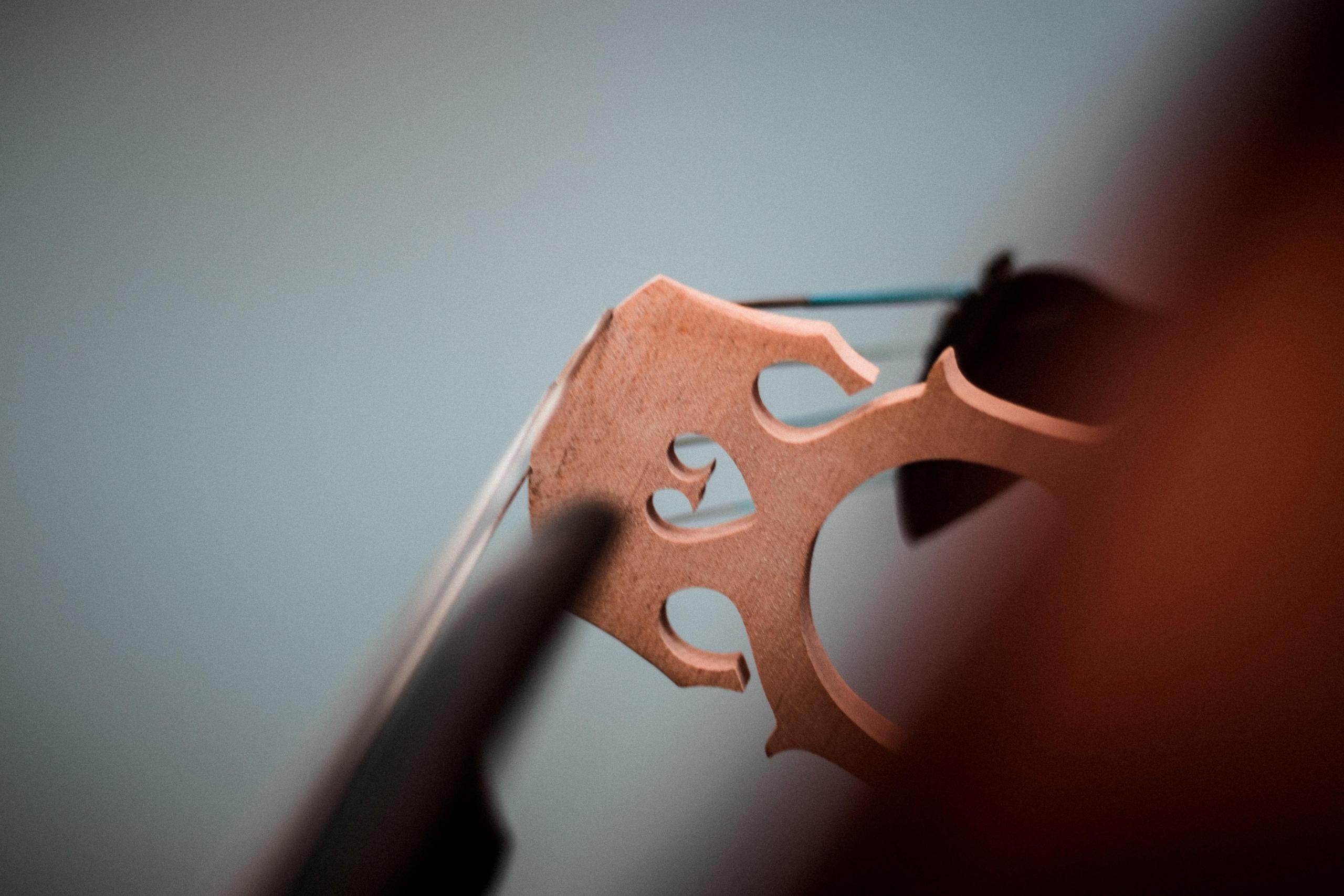 Im Aufbau der Violine spielt der Steg eine wichtige Rolle.