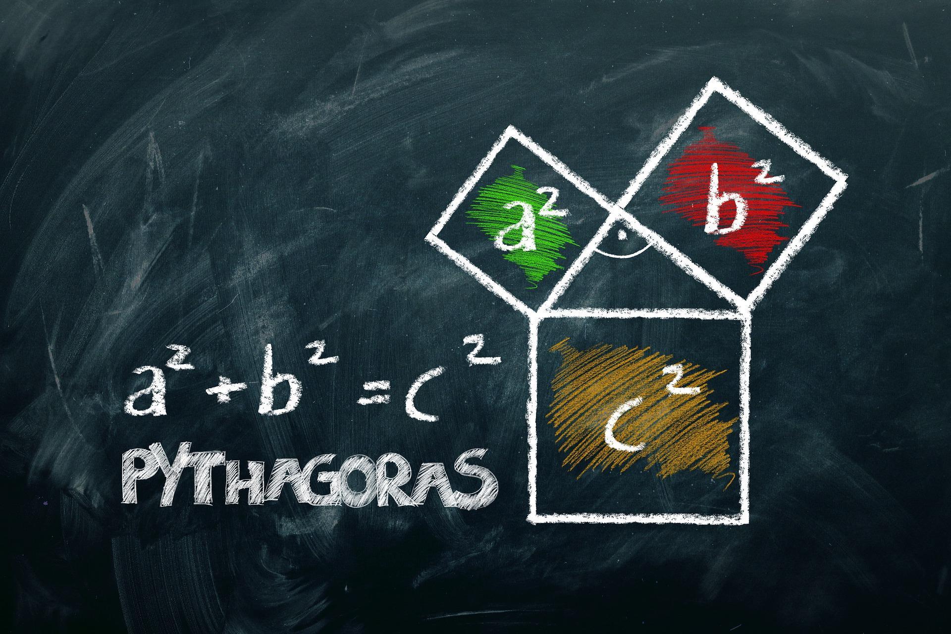 Ein Meilenstein in der Geschichte der Mathematik: der Satz des Pythagoras.