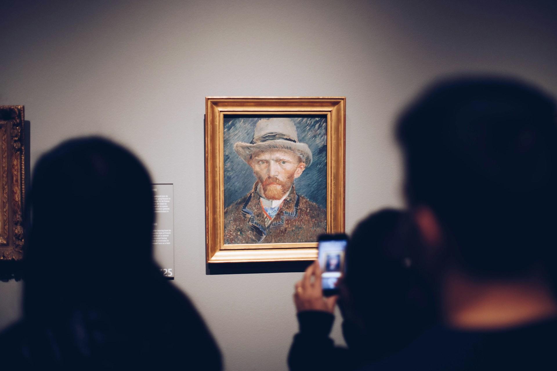 Gemälde von Van Gogh in einem Museum