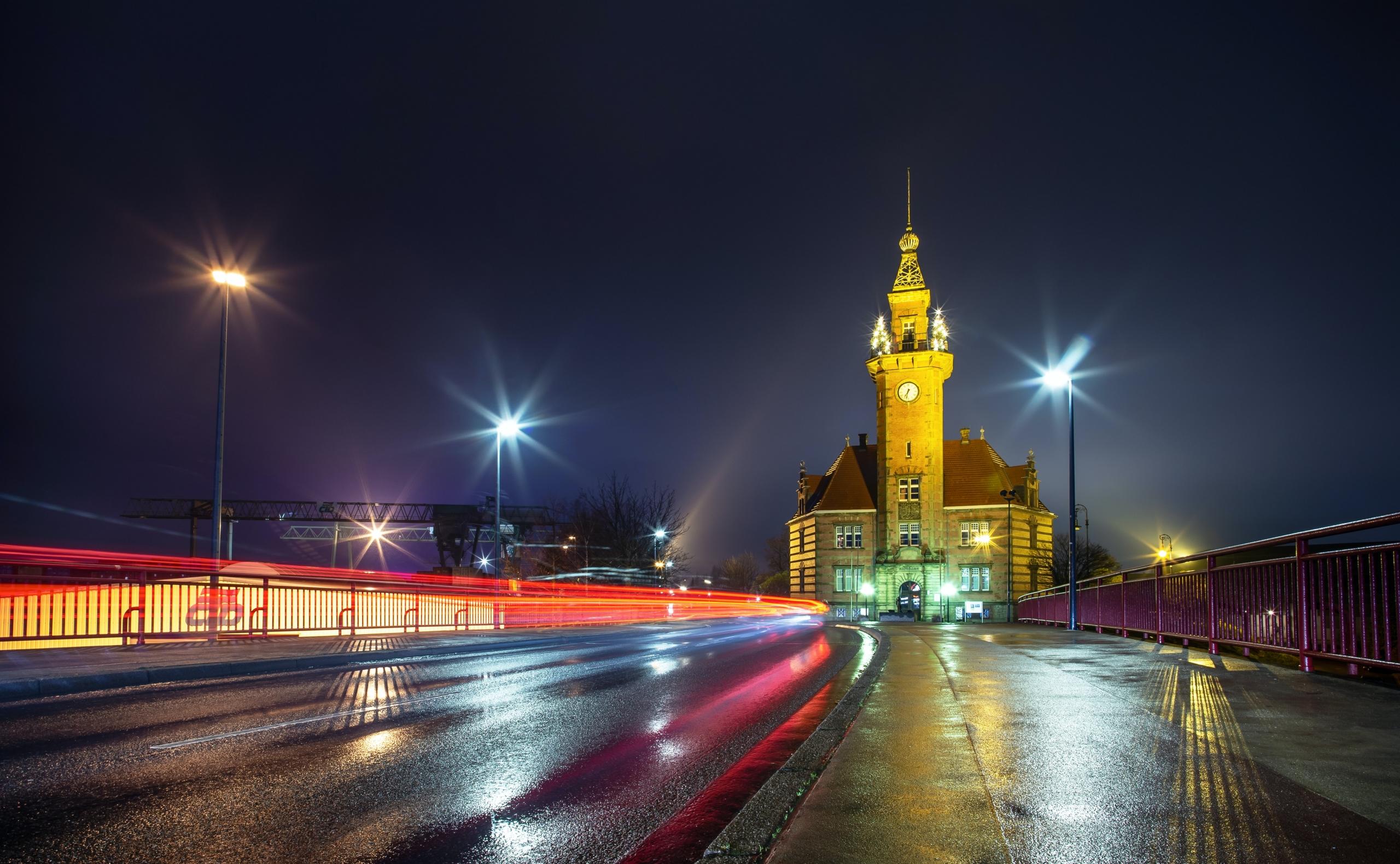 Dortmund bei Nacht.