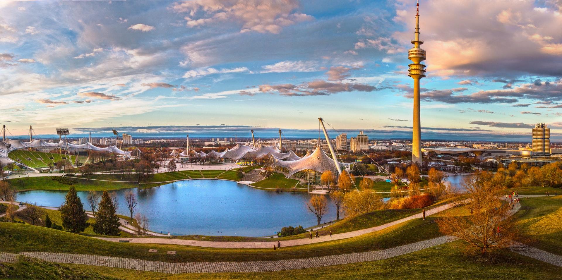 Panoramaaufnahme von München.