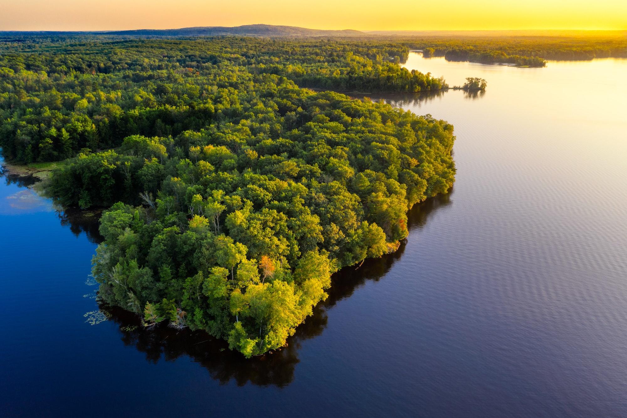 Luftaufnahme vom Amazonas Regenwald in Brasilien.