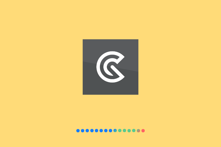 Logo von GoConqr auf gelbem Hintergrund.