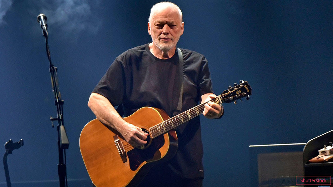 David Gilmour bei einem Konzert von Pink Floyd