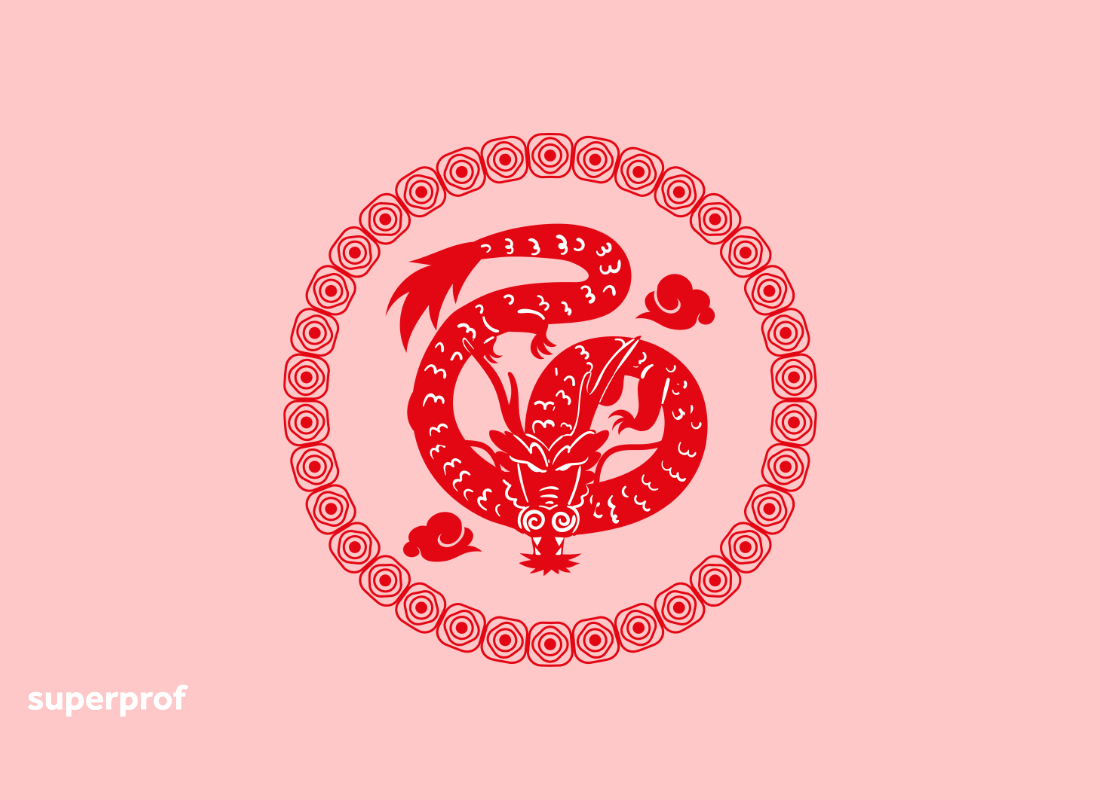 grafische Darstellung eines Drachen