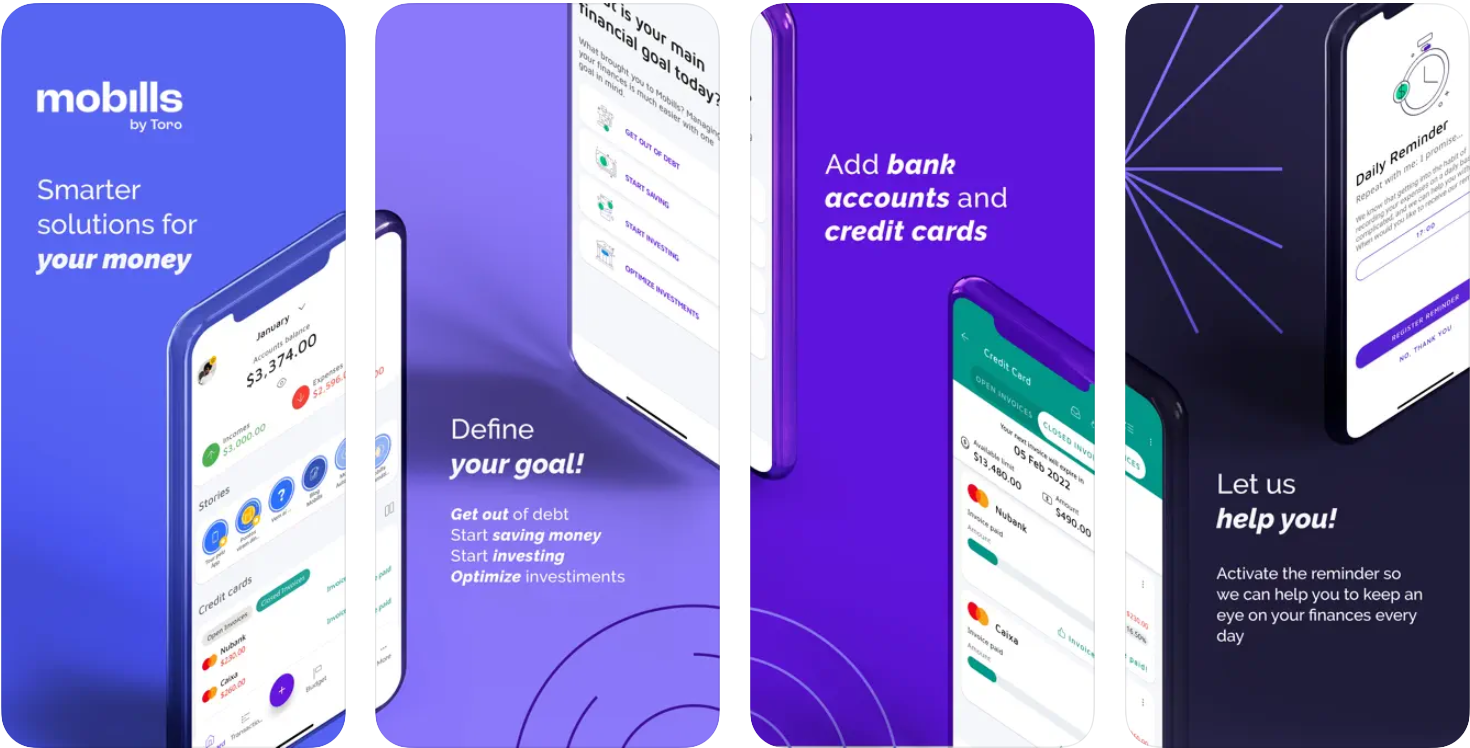 Mobills App Screenshot aus dem App Store