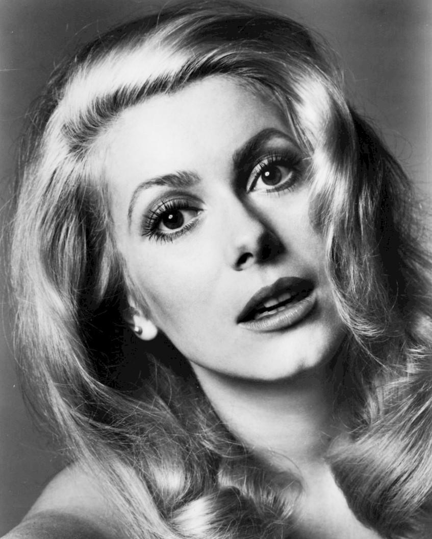 schwarz-weiß Portrait von Catherine Deneuve