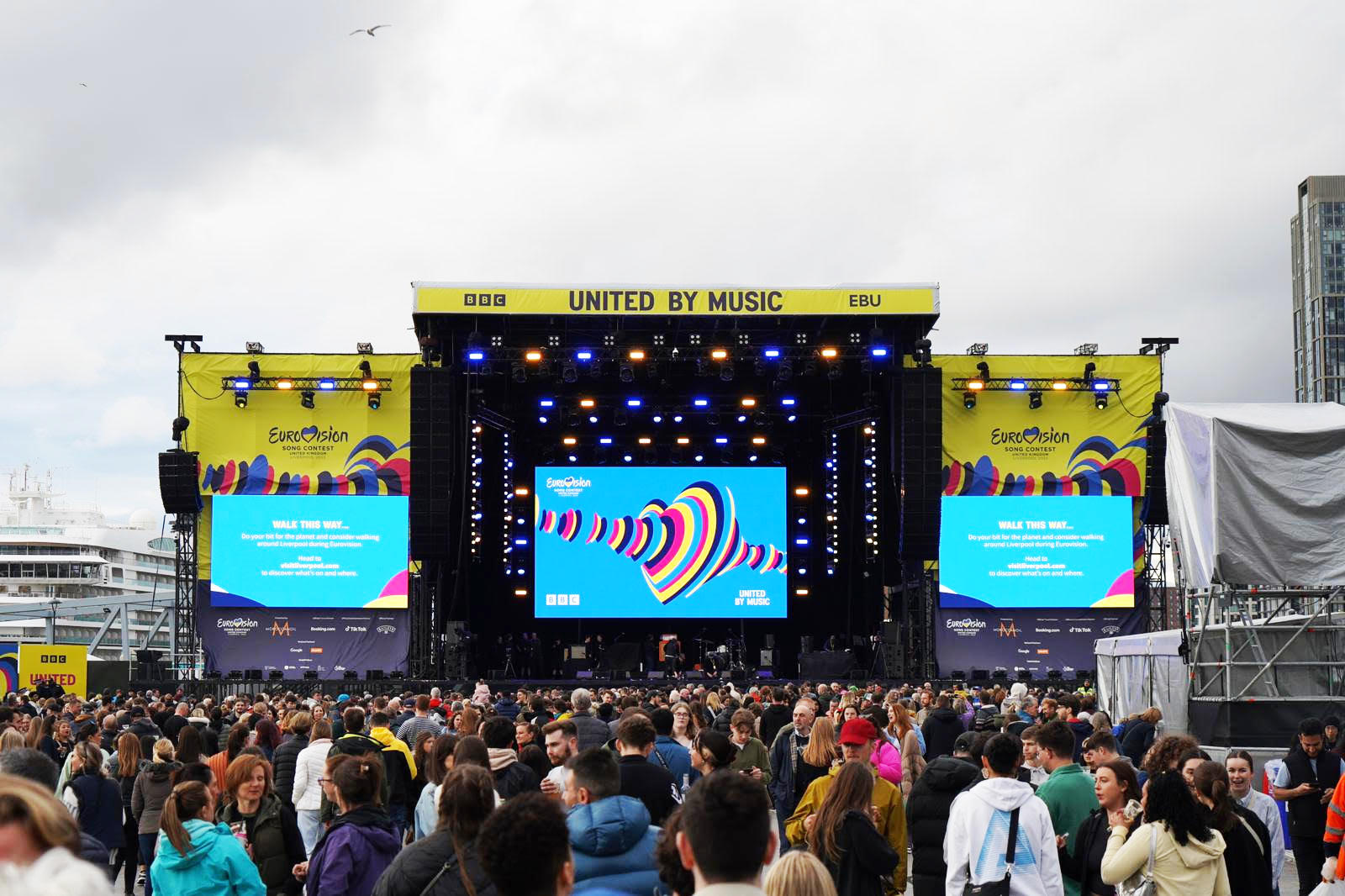 Die Freiluftbühne des ESC 2023