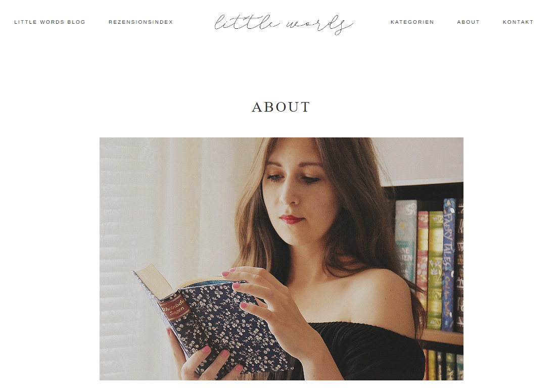 Screenshot vom Little Words Buchblog