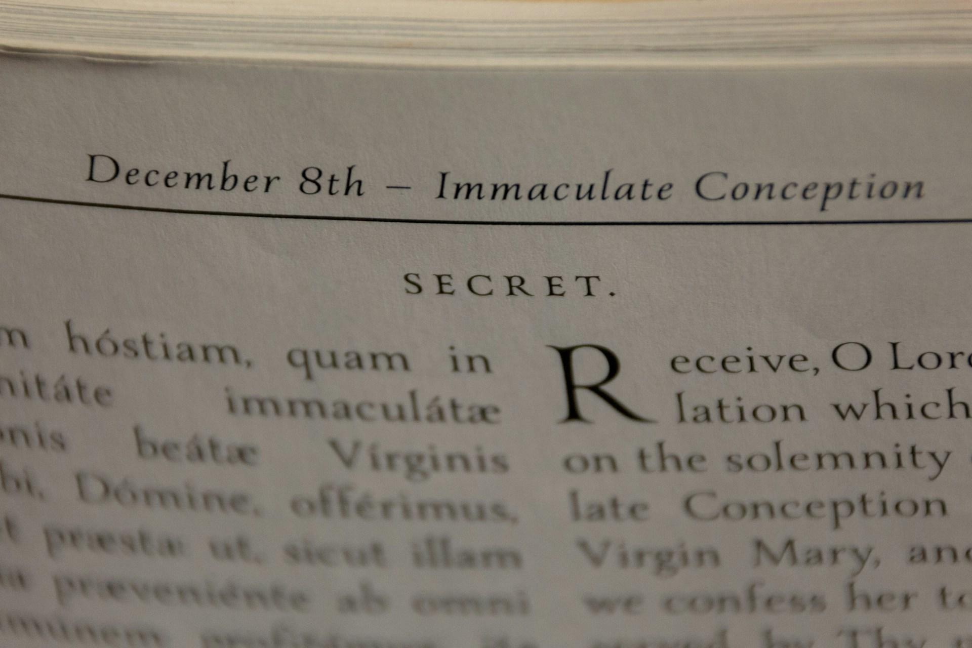 Blatt mit Text auf Latein.