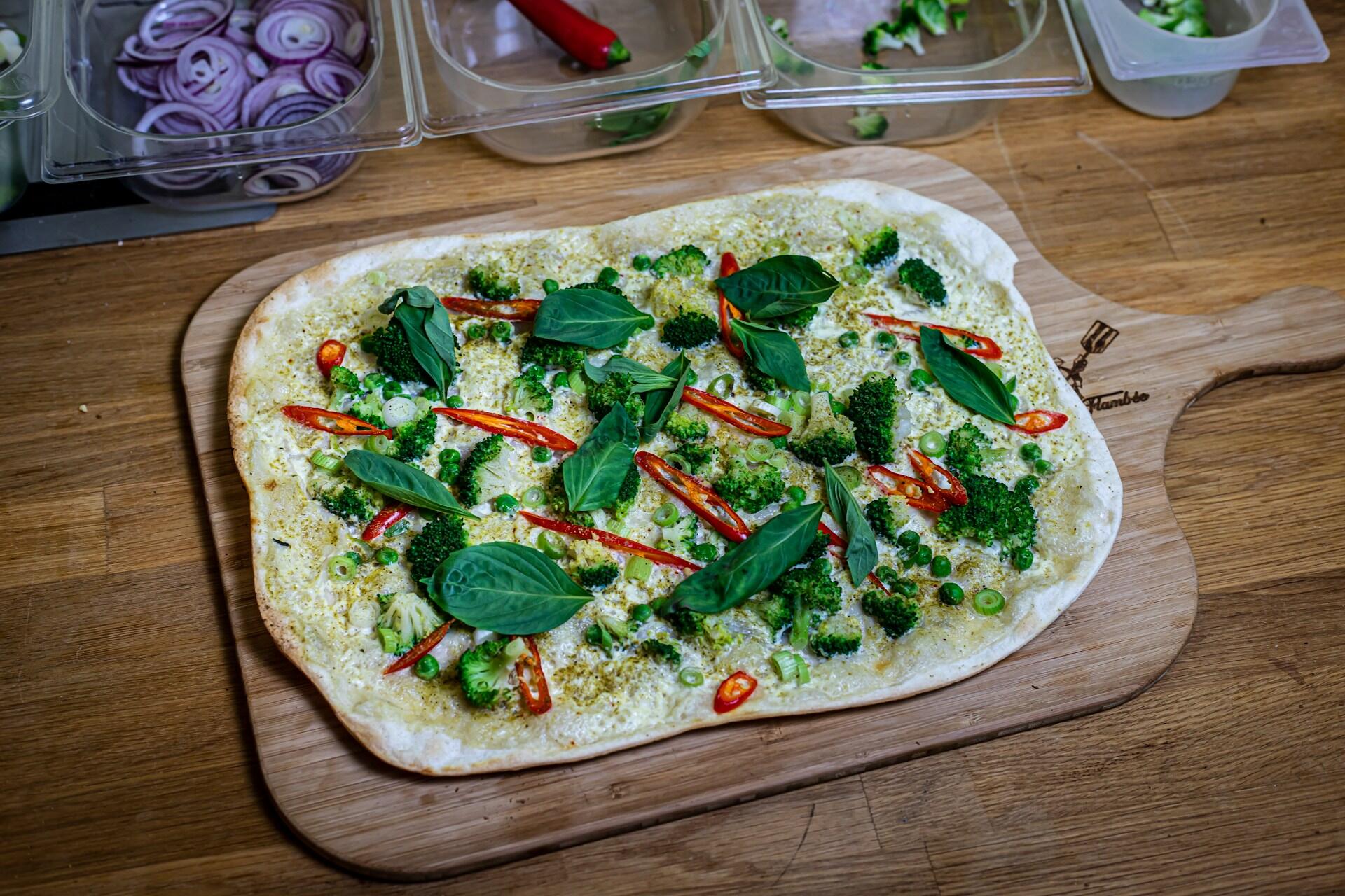 Flammkuchen als Elsaesser Spezialitaet
