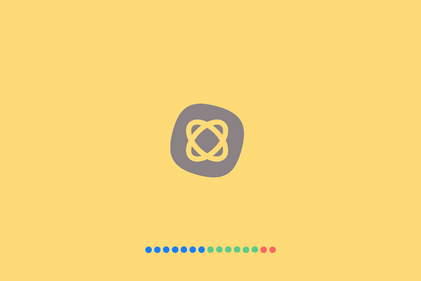 Logo der MindMeister-App auf gelbem Hintergrund