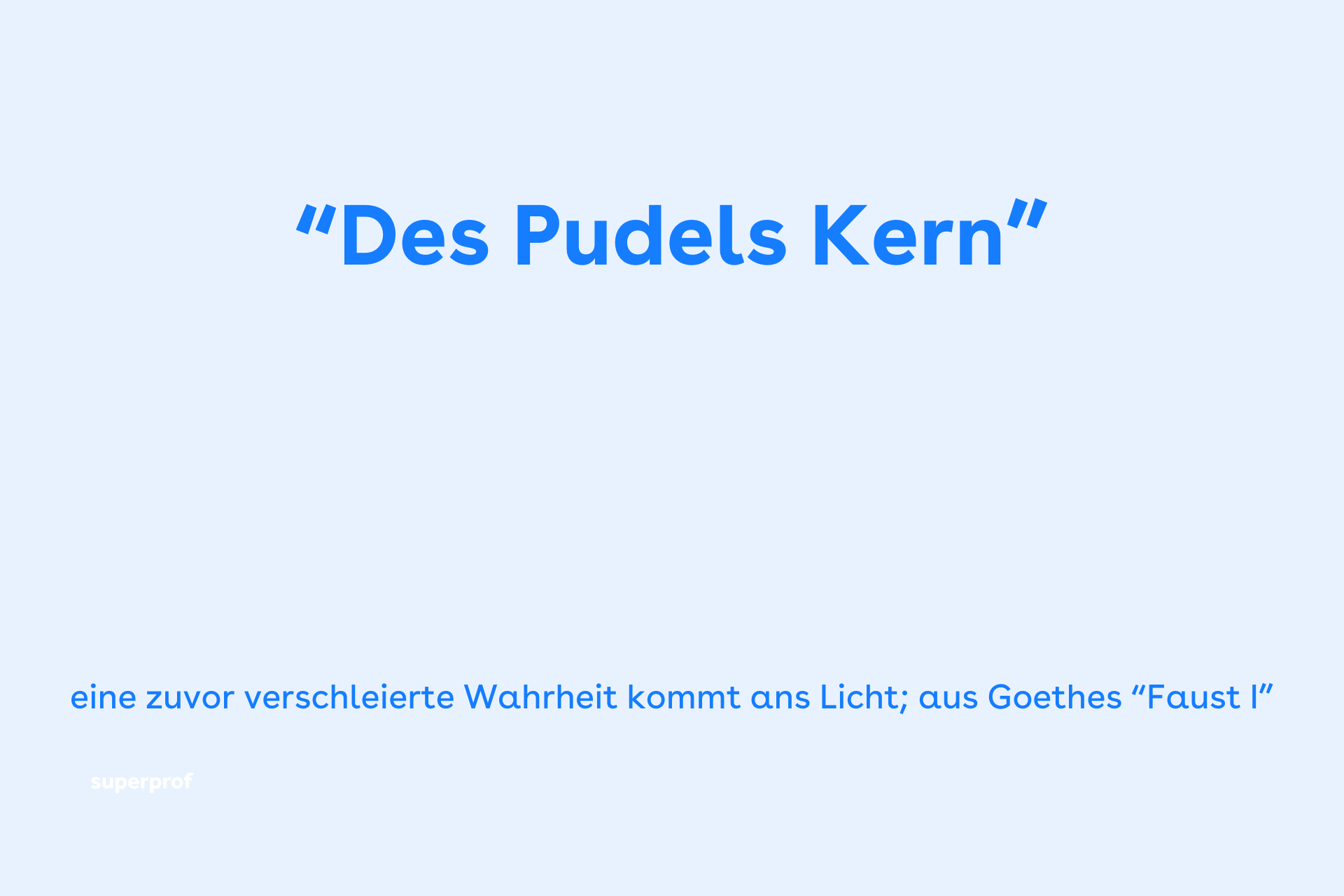 Des Pudels Kern
