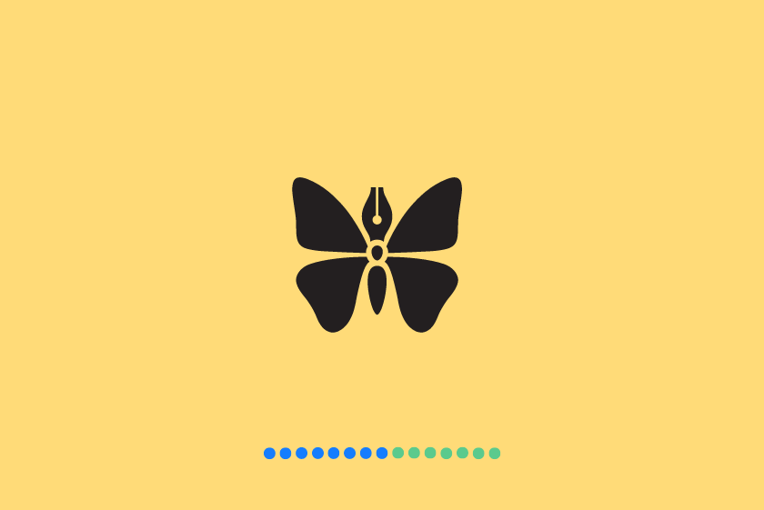 Logo der Ulysses-App auf gelbem Hintergrund