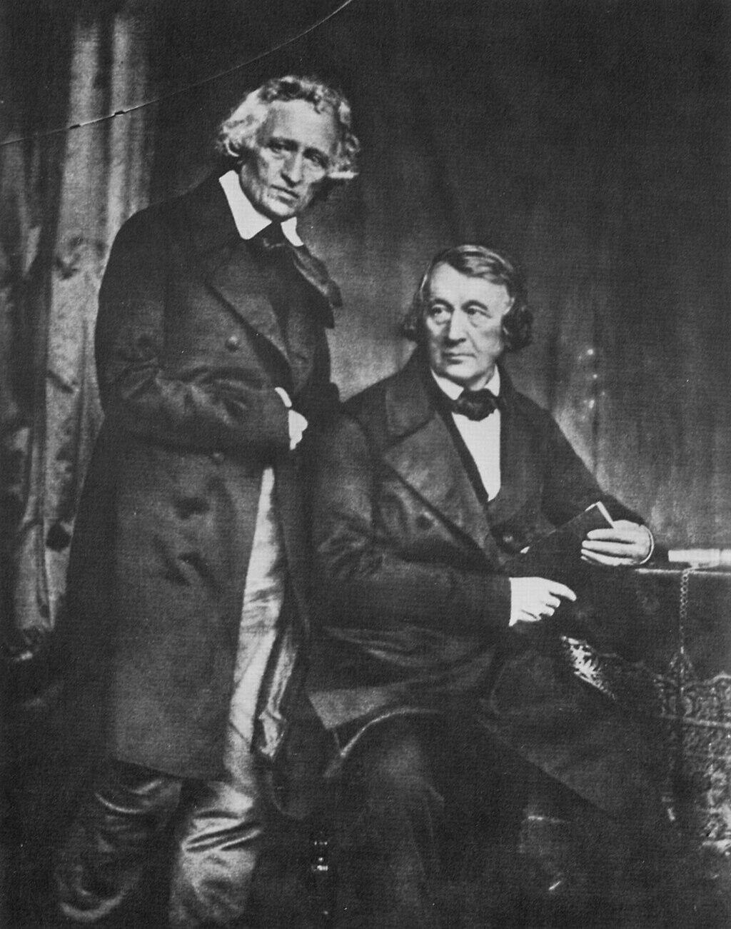 Eine Zeno Fotografie von Jacob Grimm (links) und Wilhelm Grimm (rechts).