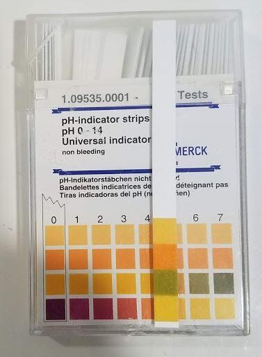 pH-Indikator Streifen.