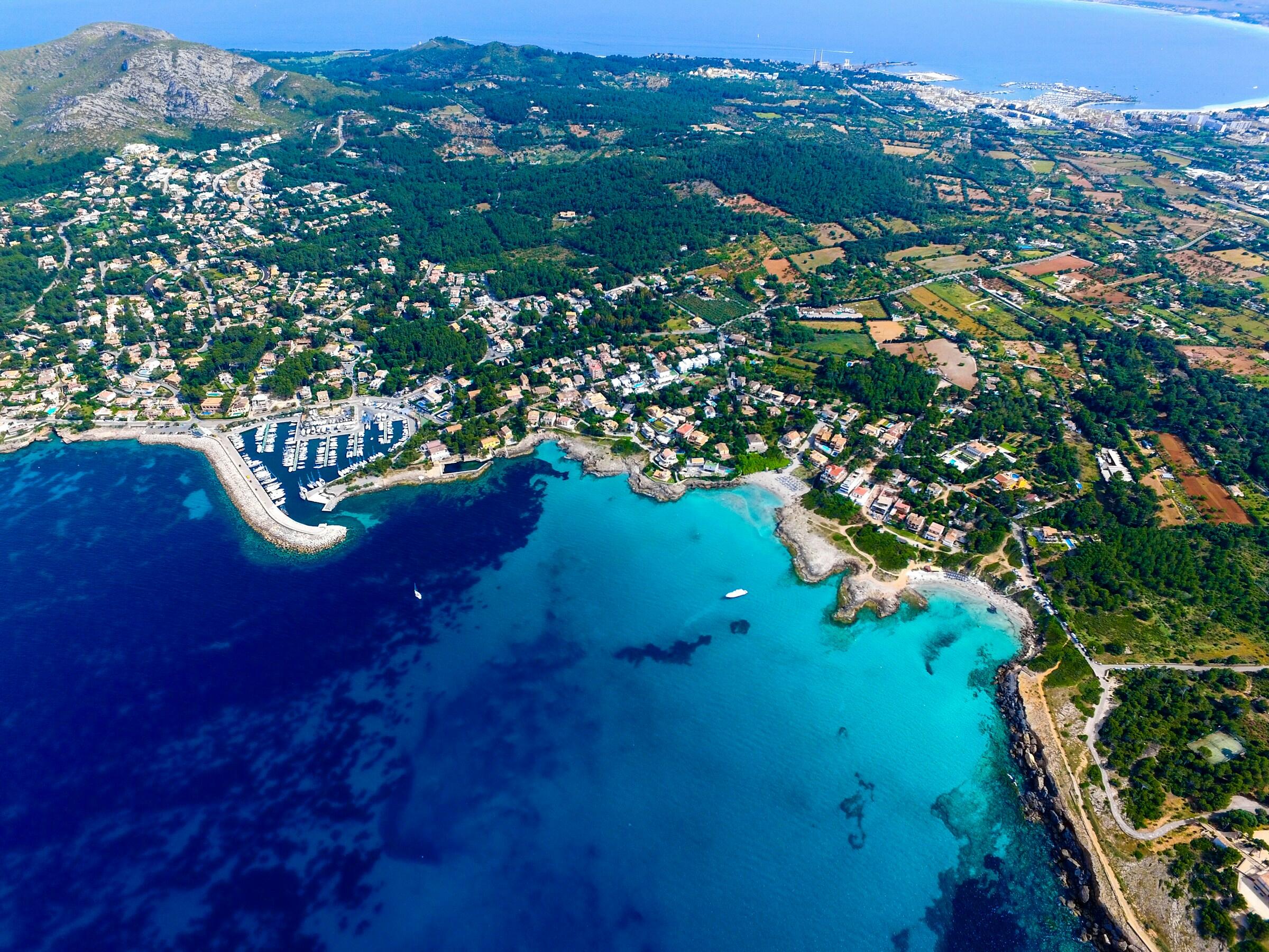 Die Küstenlinie von Mallorca