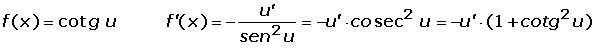 Explicaciones y ejemplos de derivada de la función cotangente - 1