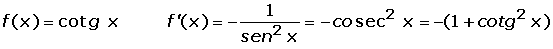 Explicaciones y ejemplos de derivada de la función cotangente - 2