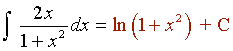 Explicaciones y ejemplos de integral de  logaritmo neperiano - 4