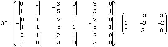 Explicaciones y ejemplos de matriz adjunta - 3