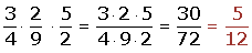Explicaciones y ejemplos de multiplicación de fracciones - 3