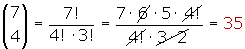 Explicaciones y ejemplos de números combinatorios - 4