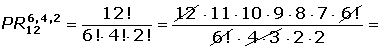 Explicaciones y ejemplos de permutaciones con repetición - 3