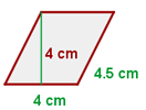 Explicaciones y ejemplos de perímetro del romboide - 2