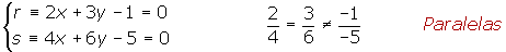 Explicaciones y ejemplos de posiciones de dos rectas - 7