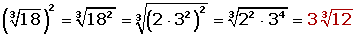 Explicaciones y ejemplos de potencia de radicales - 3