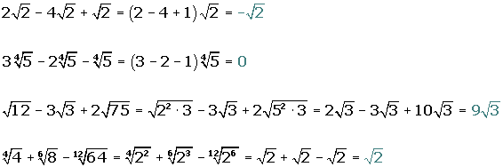 Explicaciones y ejemplos de radicales - 16