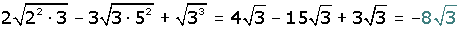 Explicaciones y ejemplos de radicales semejantes - 8