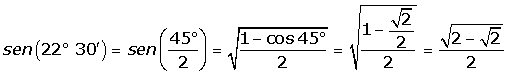 Explicaciones y ejemplos de seno del ángulo mitad - 2