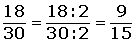Explicaciones y ejemplos de simplificación de fracciones - 2