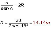 Explicaciones y ejemplos de teorema del seno o ley del seno - 8