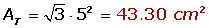 Explicaciones y ejemplos de Área del tetraedro - 3