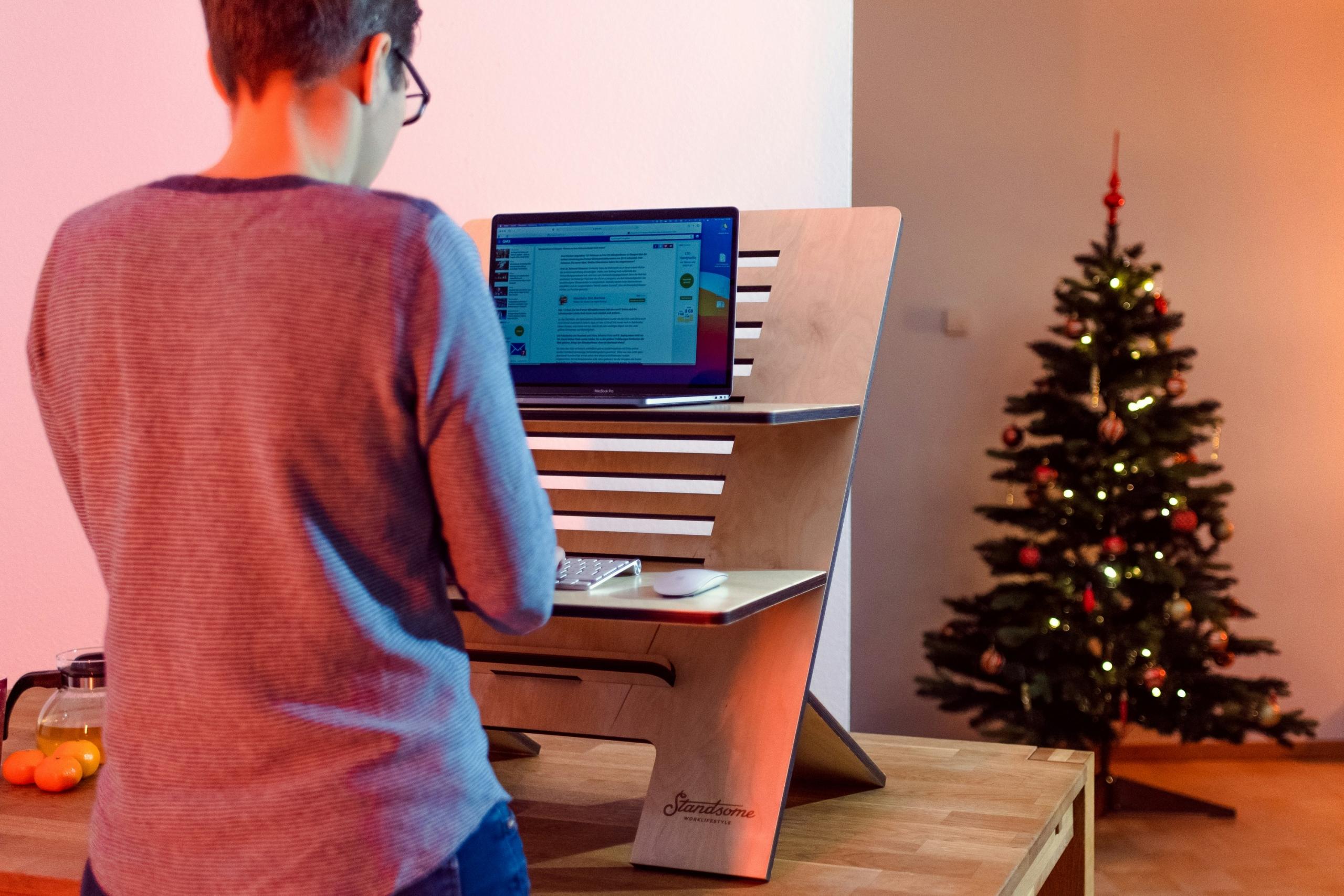 Person med computer