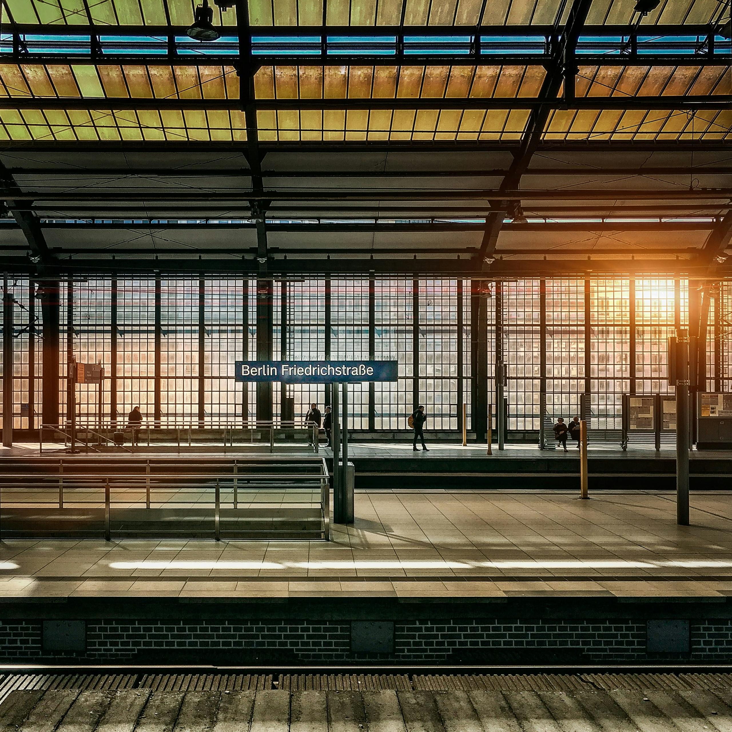 Billede af banestation i Berlin