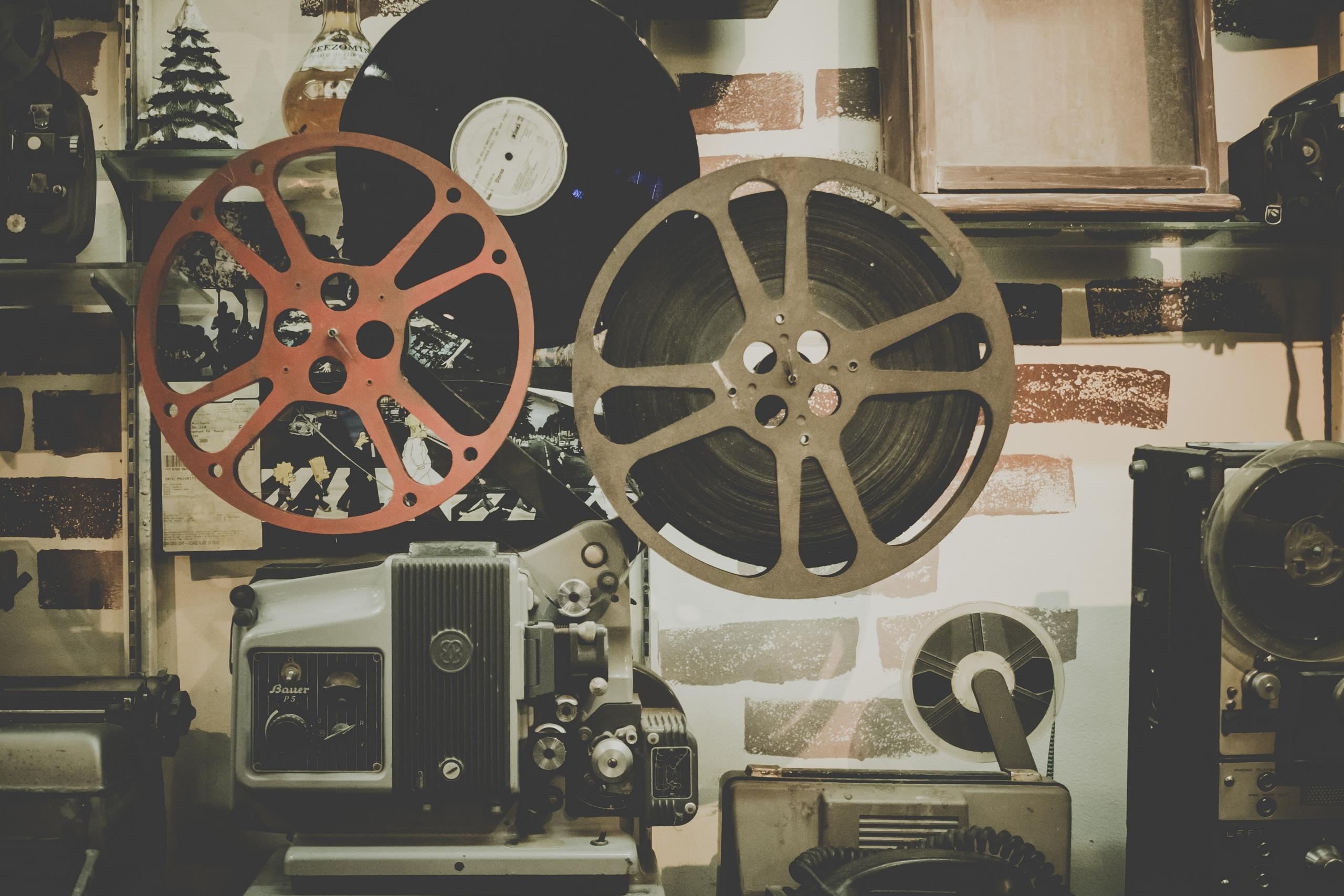 en filmrulle der indeholder en boksefilm