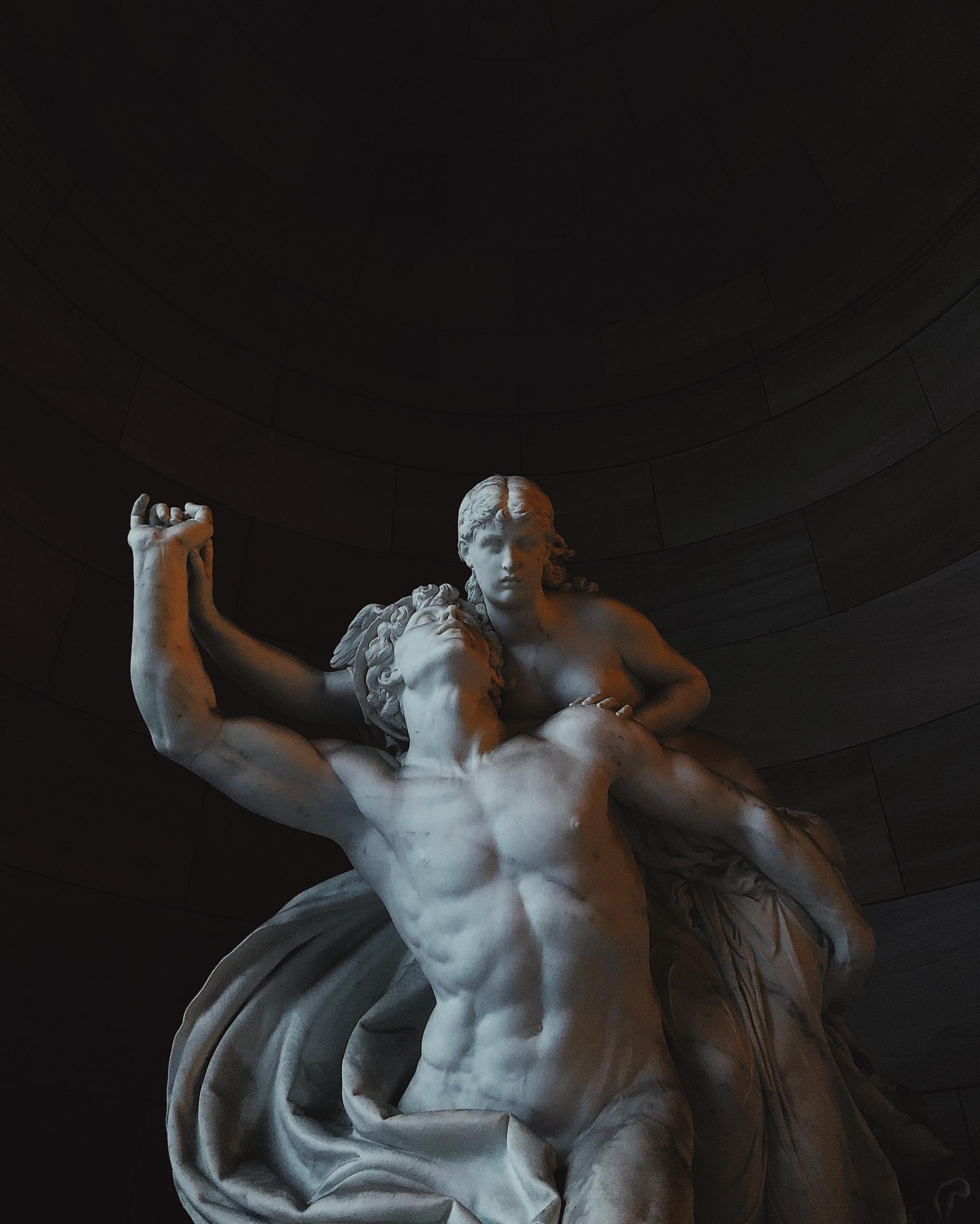 En statue af de græske guder
