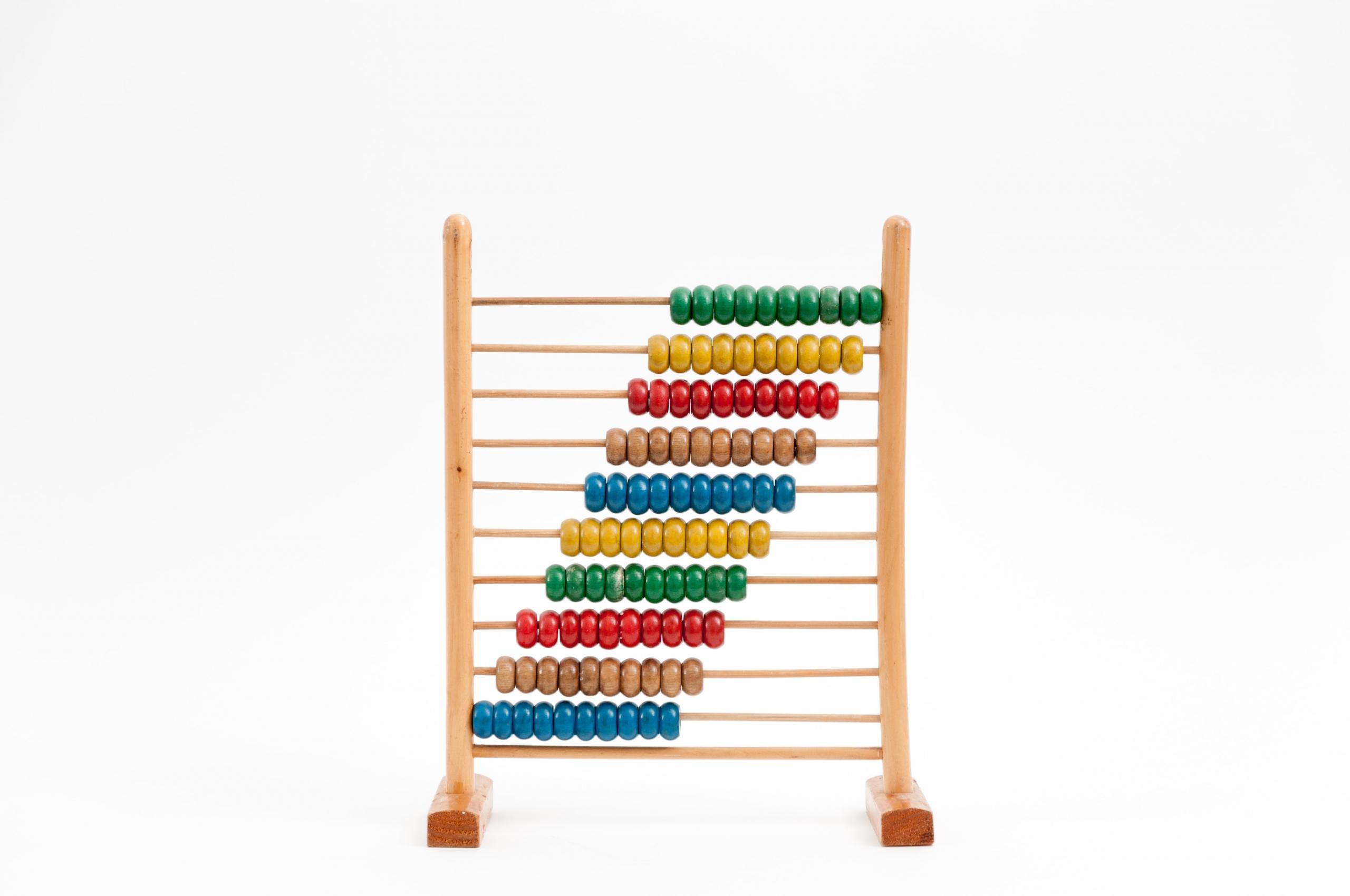 En kugleramme der bruges til matematik