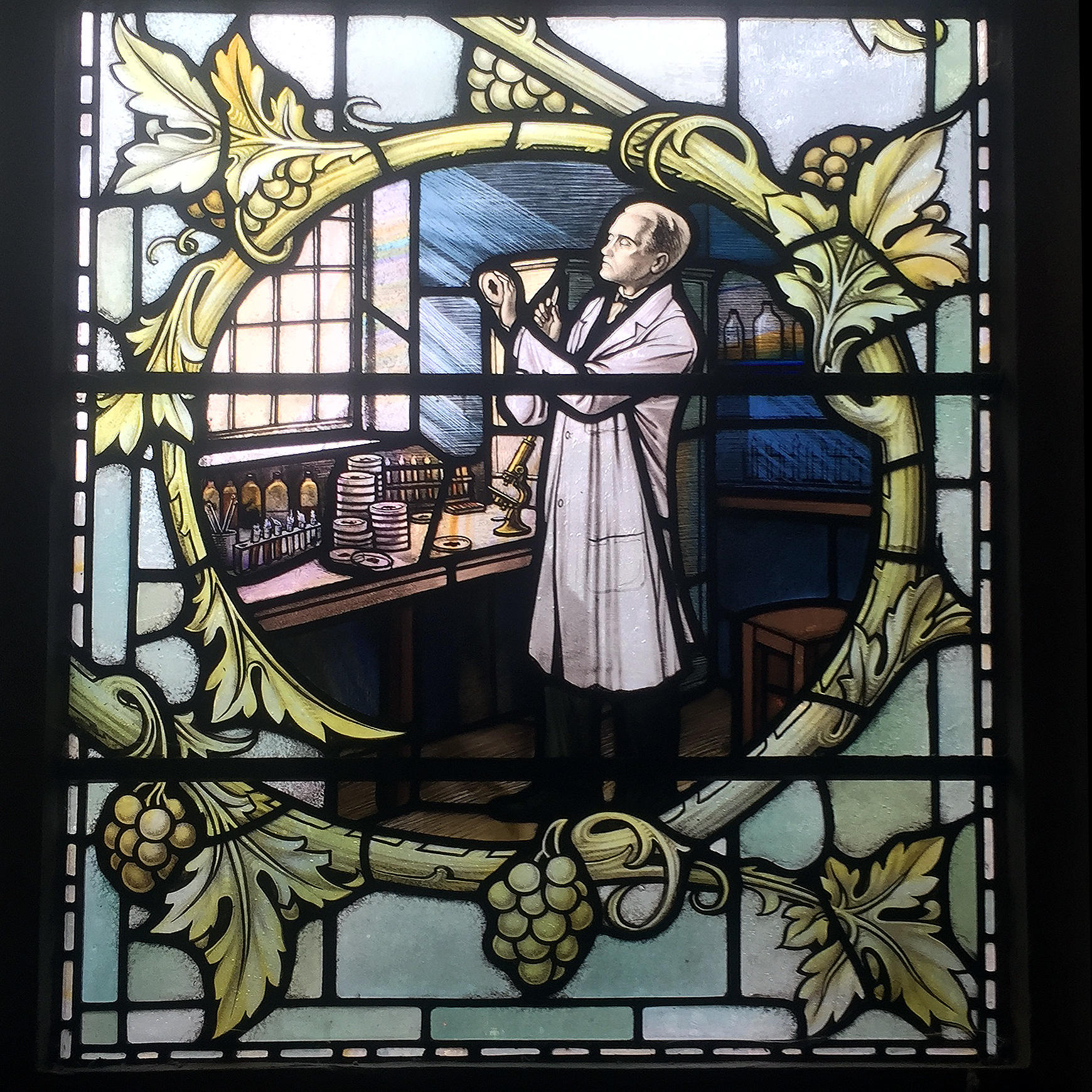 Glas mosaik af Alexander Fleming