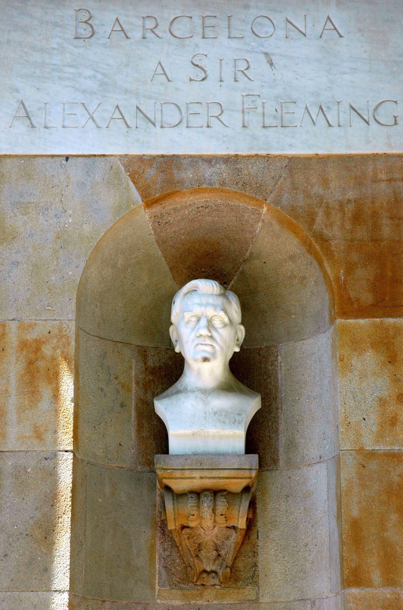 En buste af Alexander Fleming