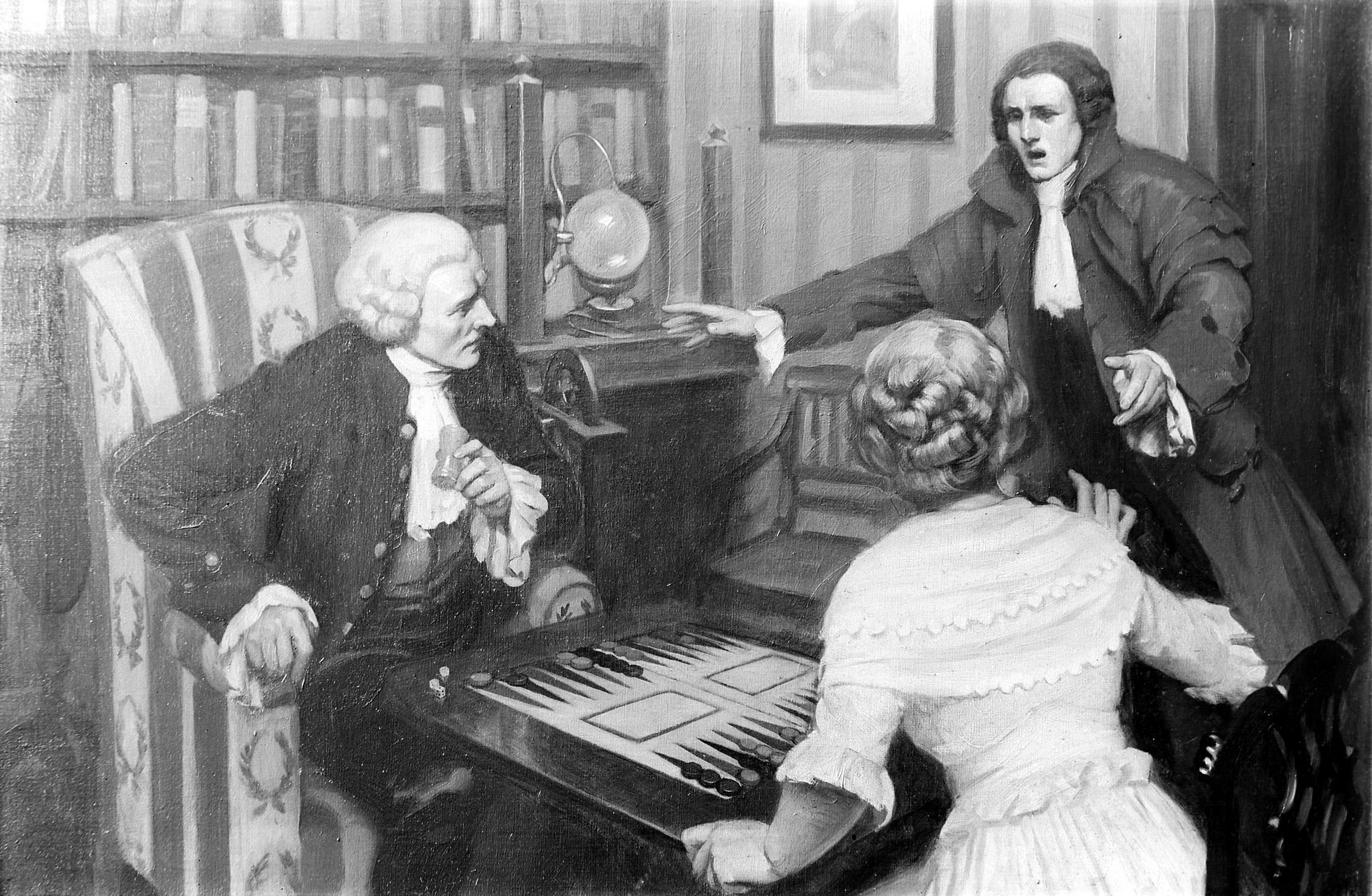 Joseph Priestley i en stue
