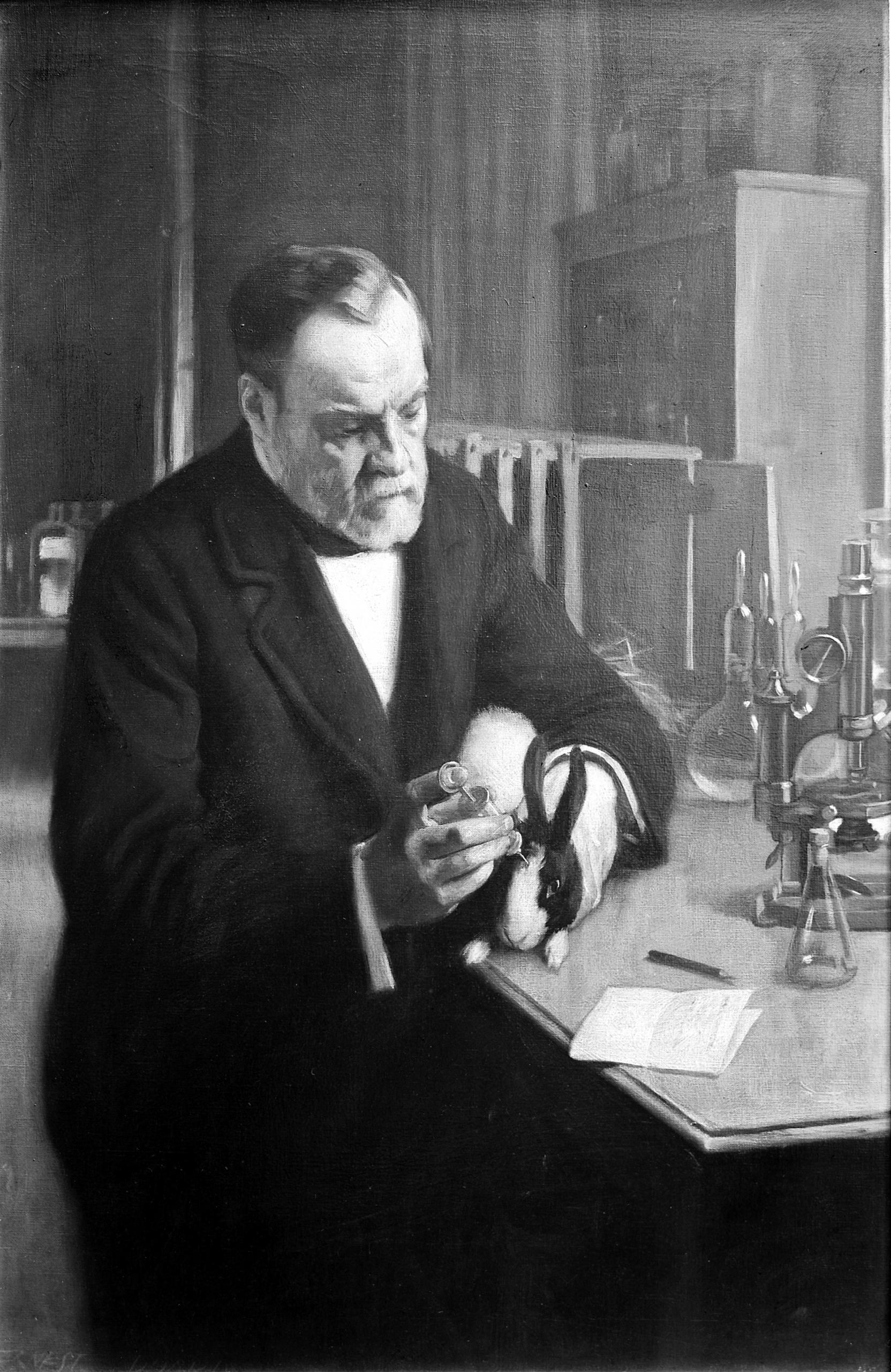 Louis Pasteur i hans laboratorie