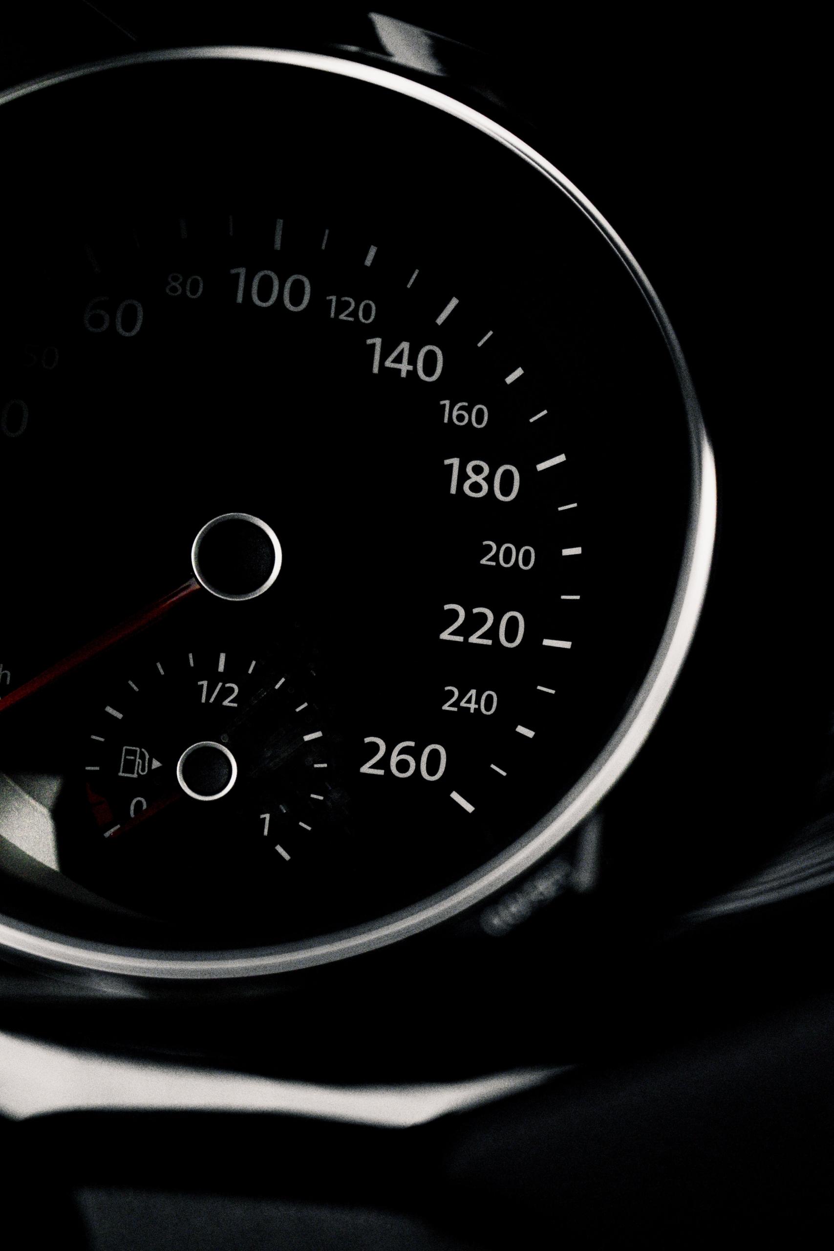 et speedometer, hvor man også bruger matematik