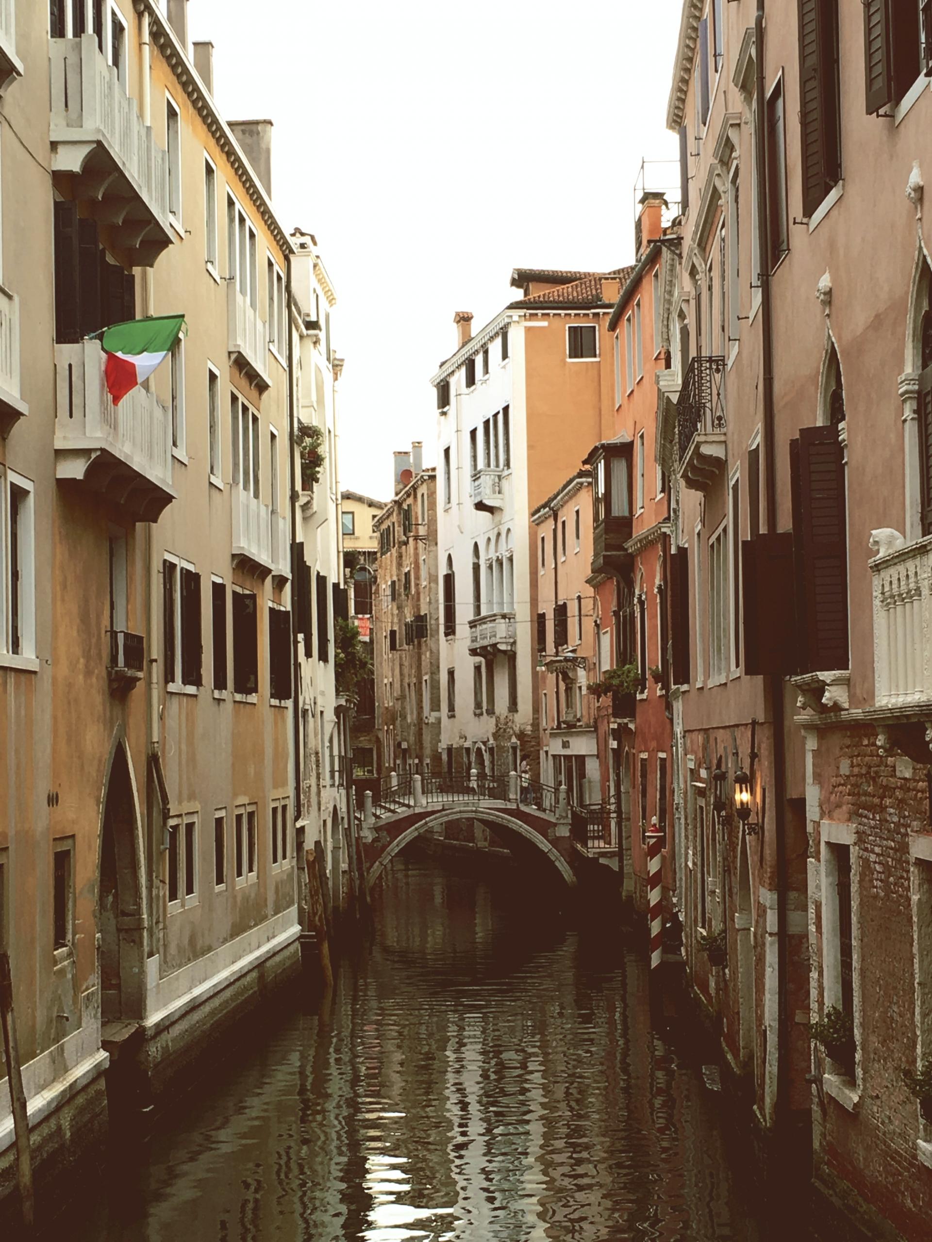 Kanalerne i Venedig i Italien