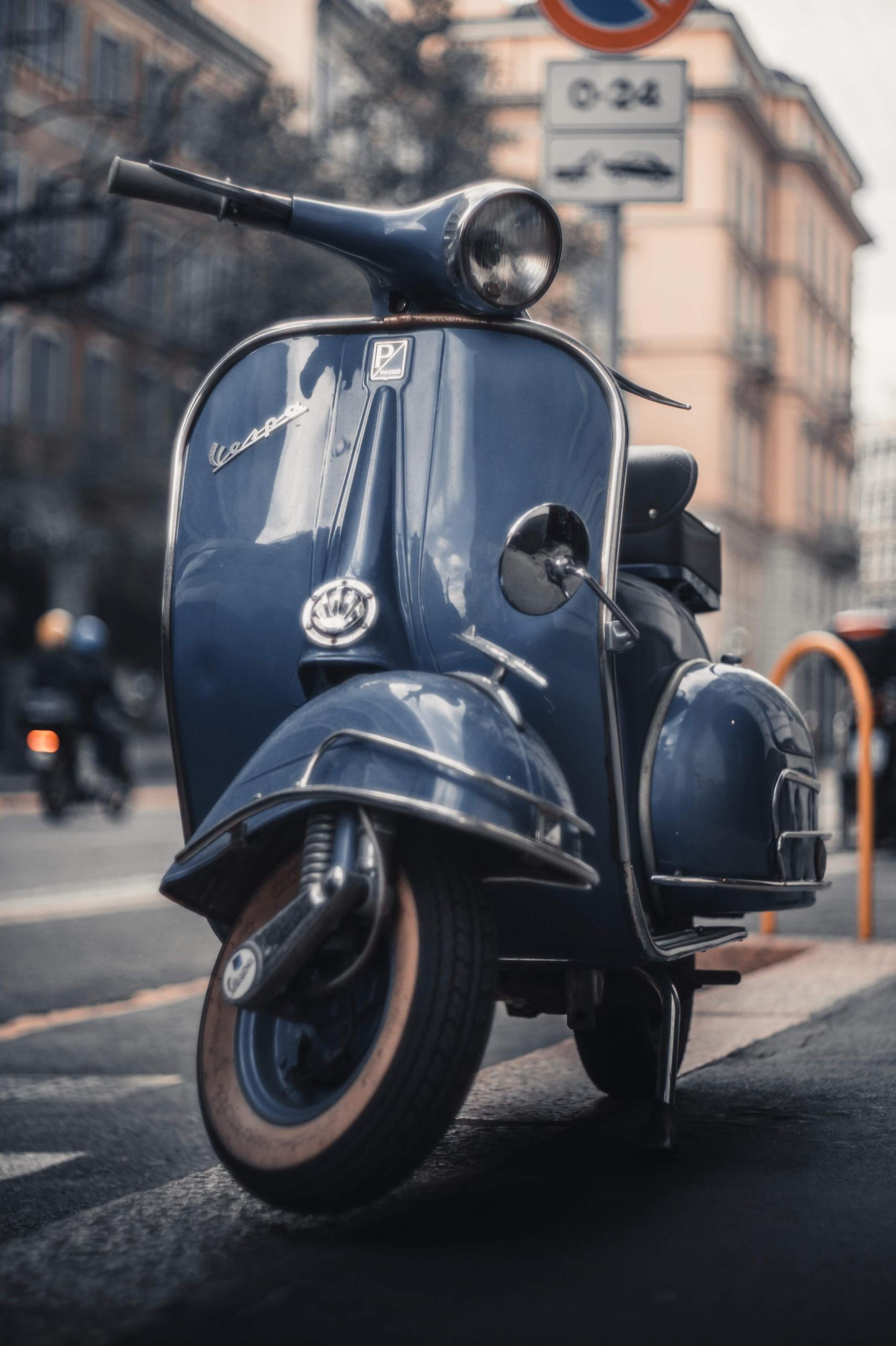 en vespa i italien