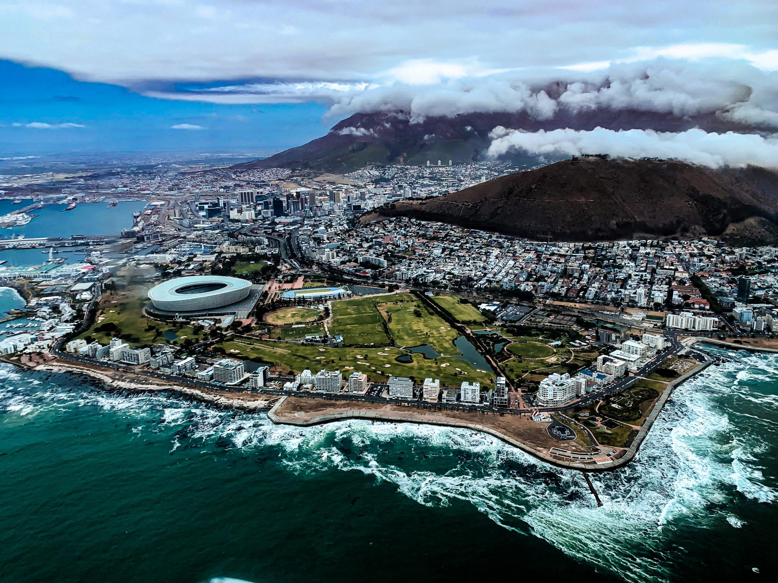Cape town set ovenfra
